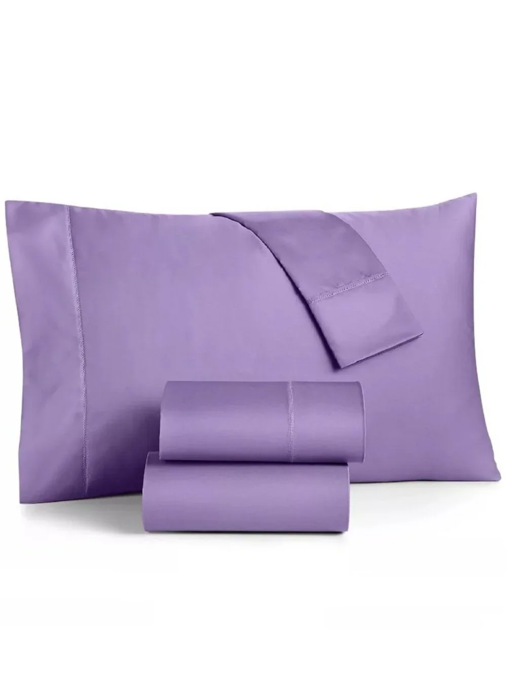 2 Charter Club Damask SOLID 550TC Cotton CAL KING XDeep Sheet Sets PURPLE + PINK
